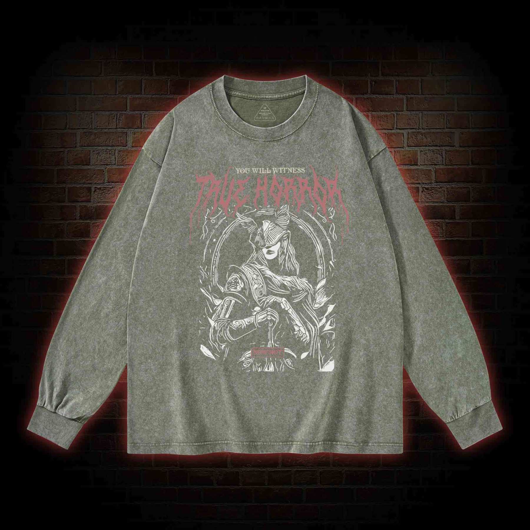 True Horror Washed Long-Sleeve T-shirt
