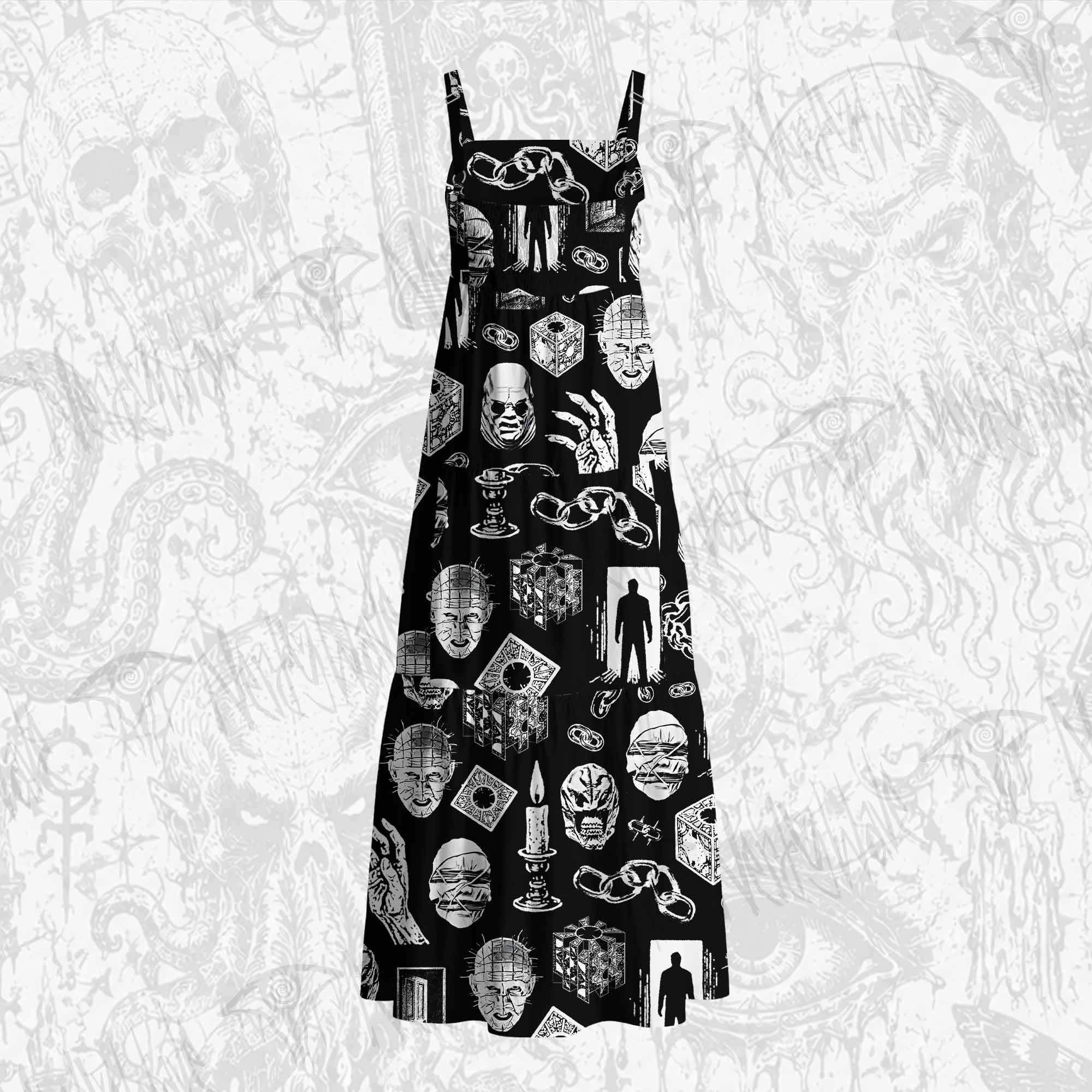 It's A Waste of Good Suffering Cotton Wide Straps Maxi Dress