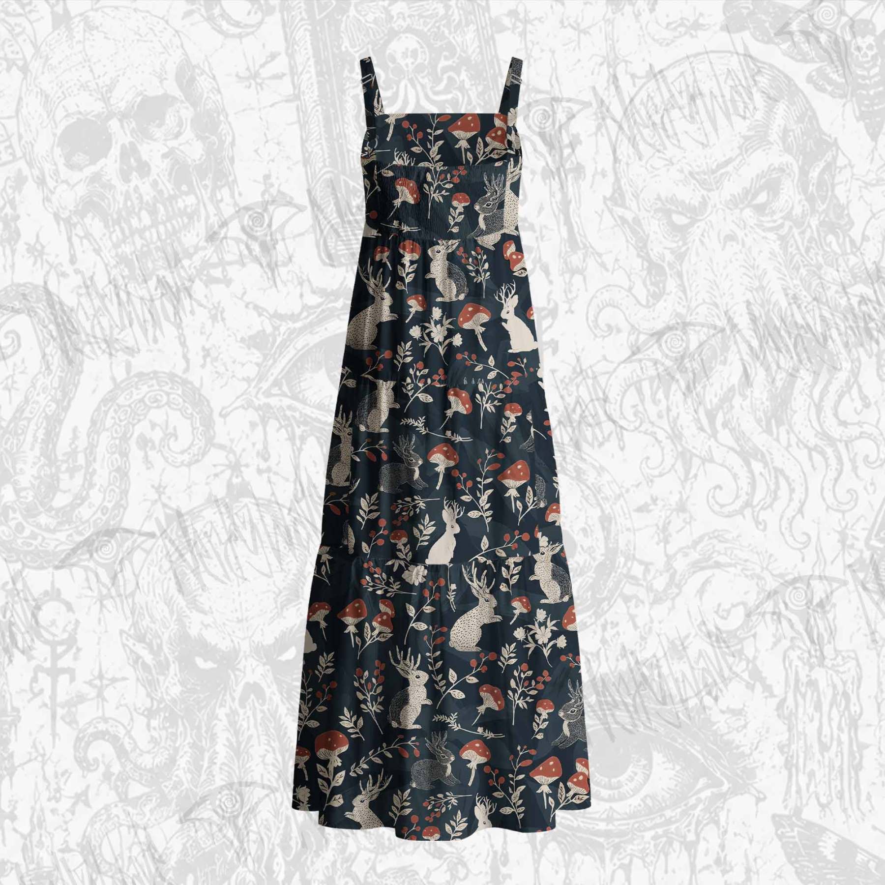 Jackalope Cotton Wide Straps Maxi Dress