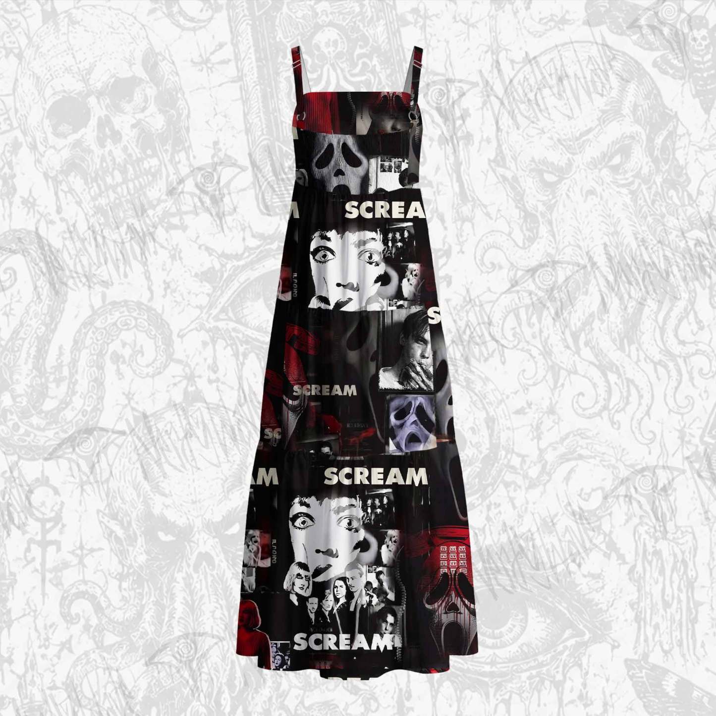 Never Answer the Phone Cotton Wide Straps Maxi Dress