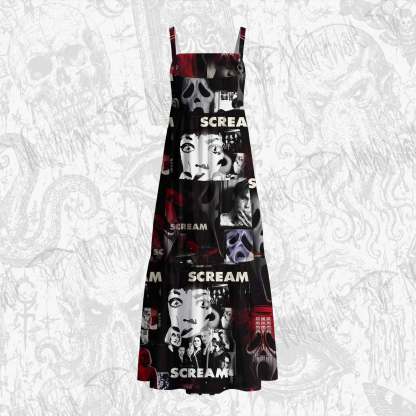 Never Answer the Phone Cotton Wide Straps Maxi Dress