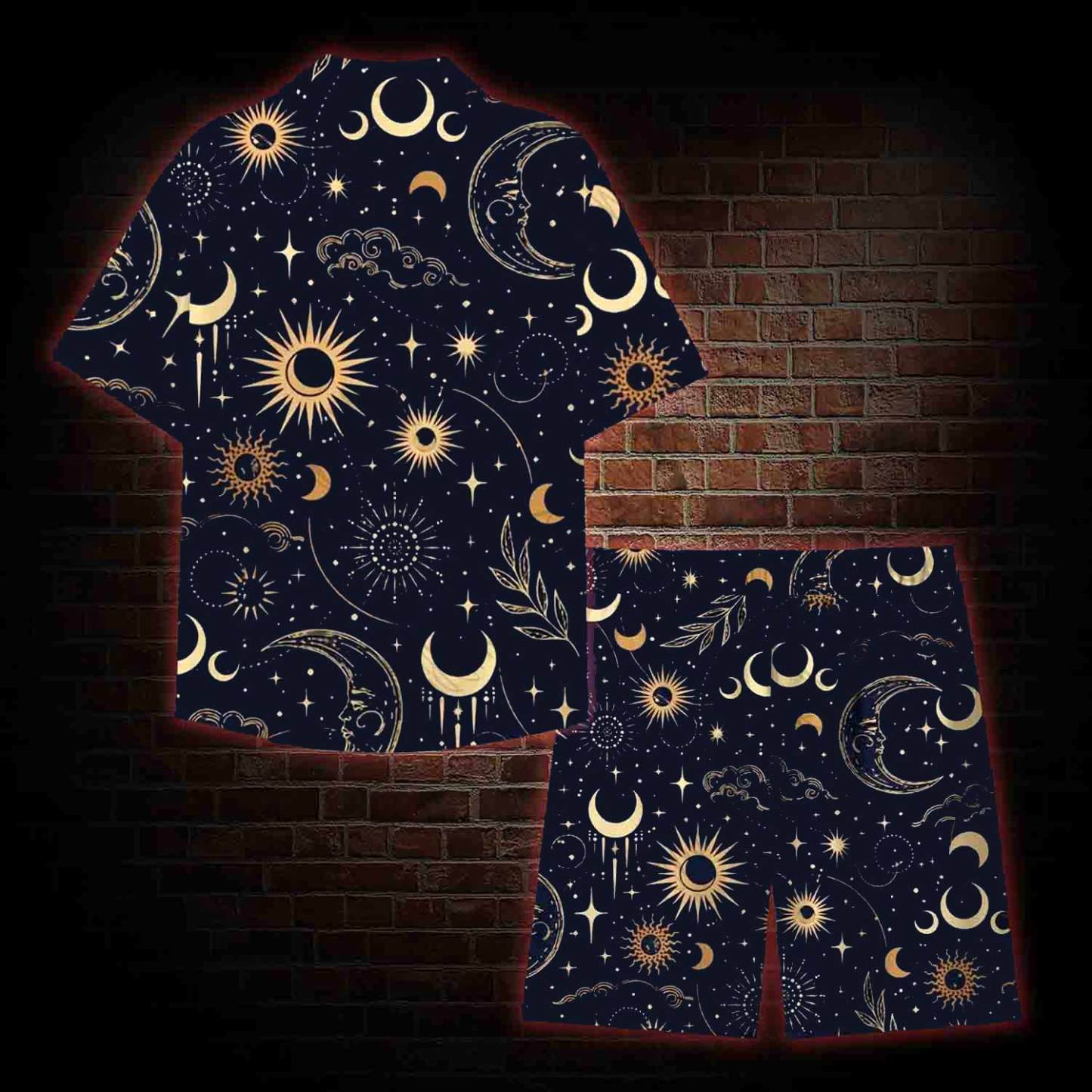 Celestial Aesthetic Lightweight Hawaiian Shirt