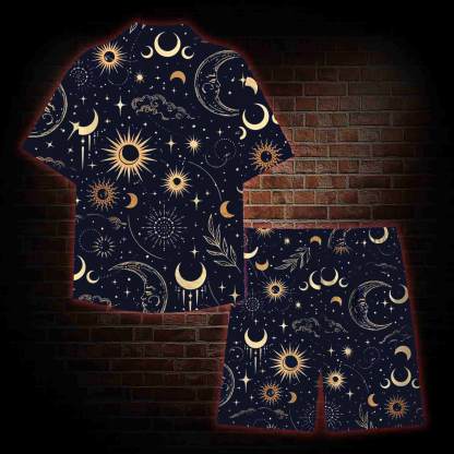 Celestial Aesthetic Lightweight Hawaiian Shirt