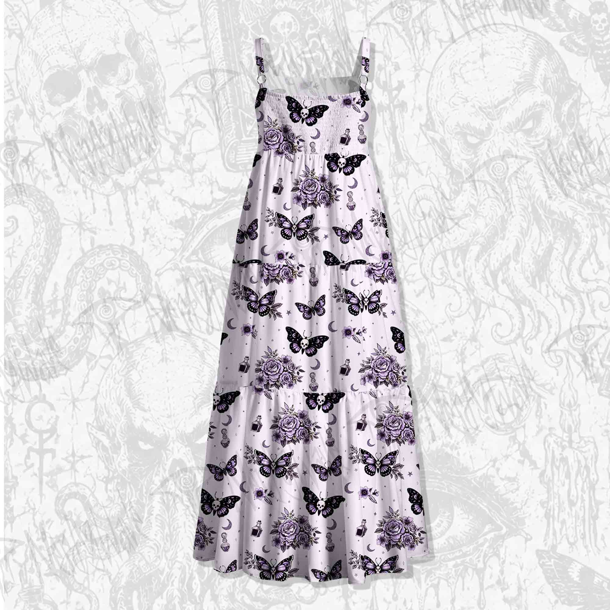 Fatal Romantic Wide Straps Maxi Dress
