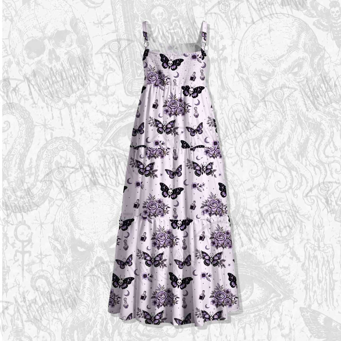 Fatal Romantic Wide Straps Maxi Dress