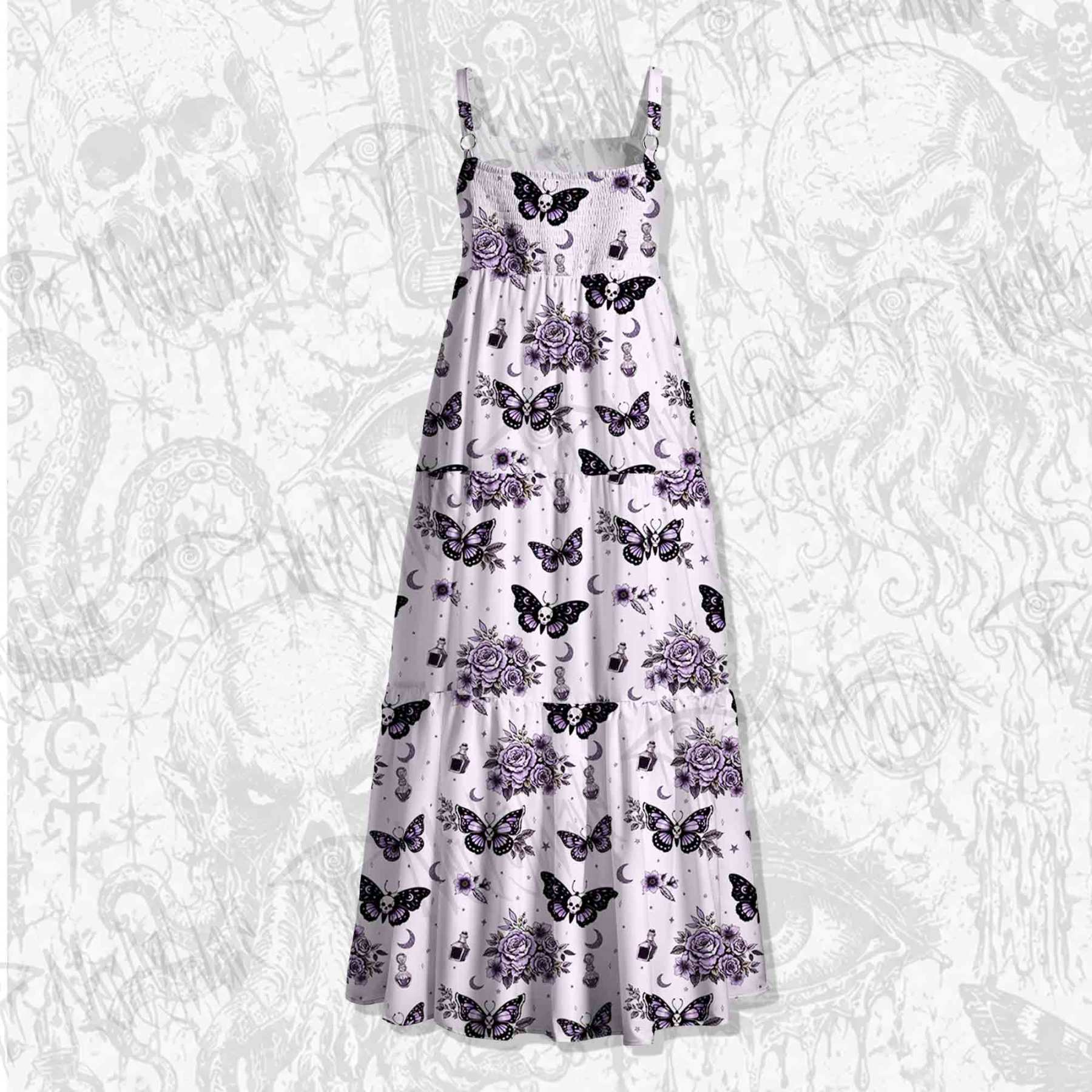 Fatal Romantic Wide Straps Maxi Dress