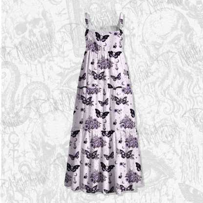 Fatal Romantic Wide Straps Maxi Dress
