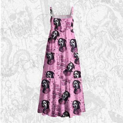 No You Hang Up Wide Straps Maxi Dress