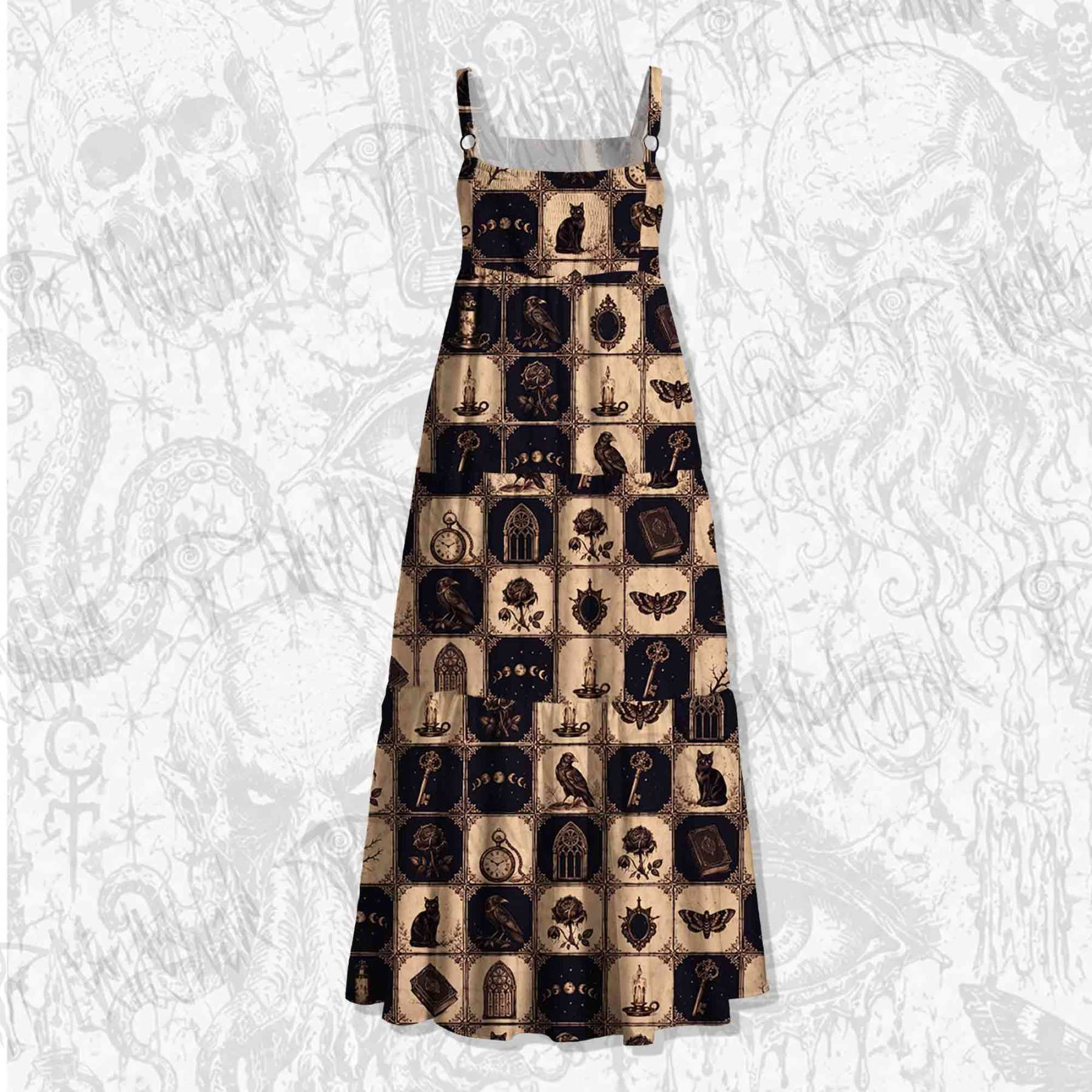 Witch's Cabinet Wide Straps Maxi Dress