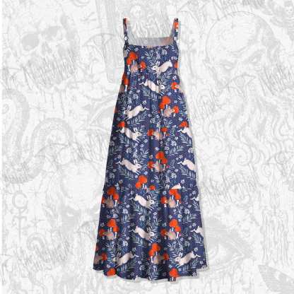 The Leaping Rabbit Wide Straps Maxi Dress