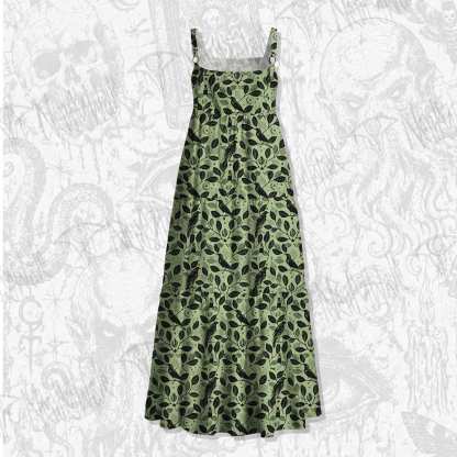 Prophetic Ravens Wide Straps Maxi Dress
