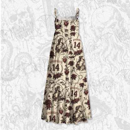 Love is War Wide Straps Maxi Dress
