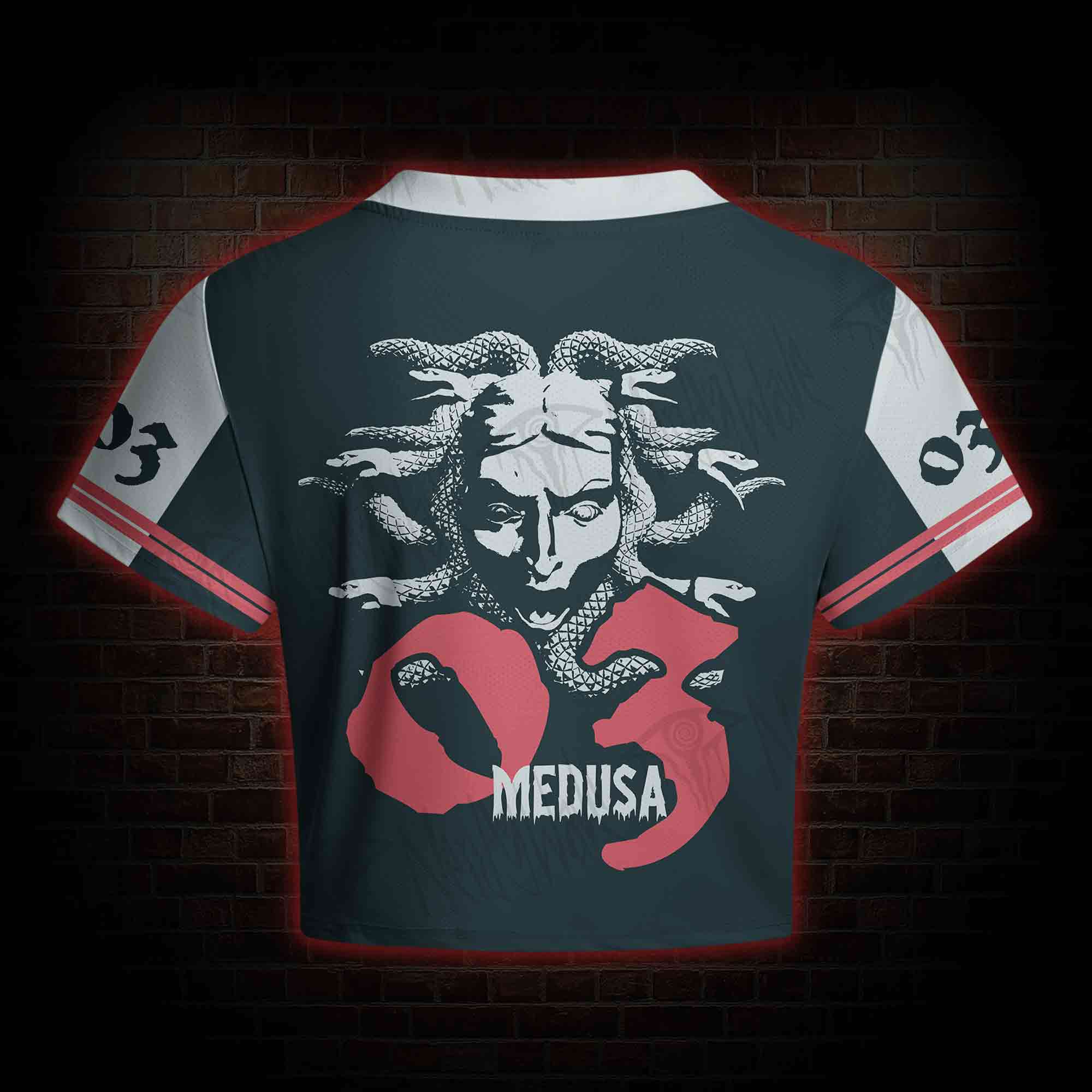Medusa Greek mythology Women's Cropped Mesh Jersey
