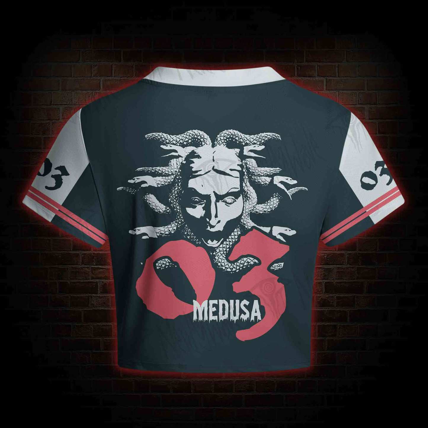 Medusa Greek mythology Women's Cropped Mesh Jersey
