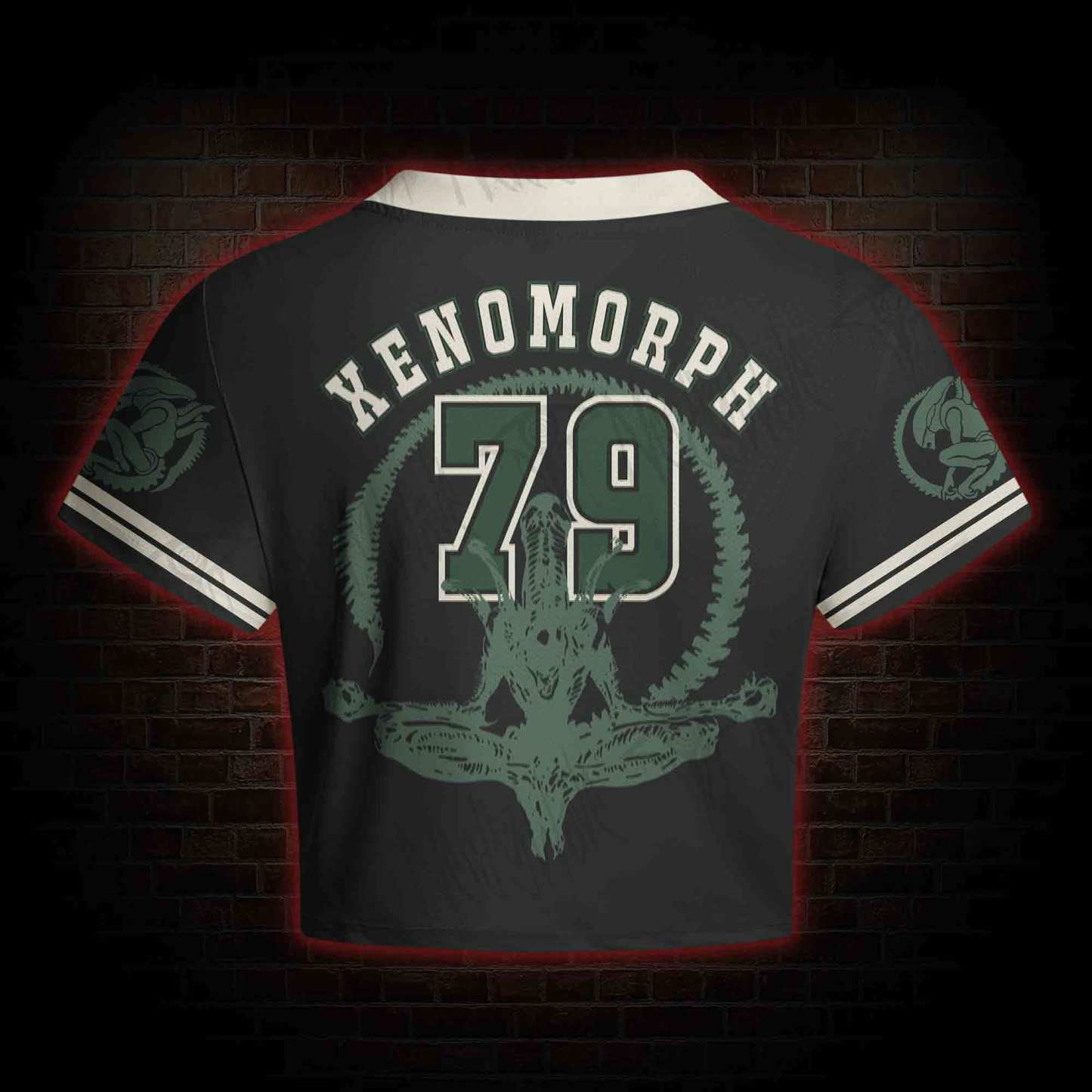 Alien Horror Women's Cropped Mesh Jersey
