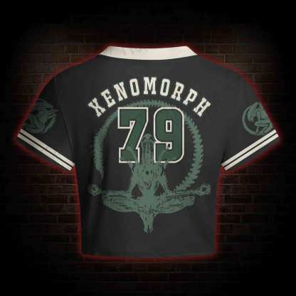 Alien Horror Women's Cropped Mesh Jersey