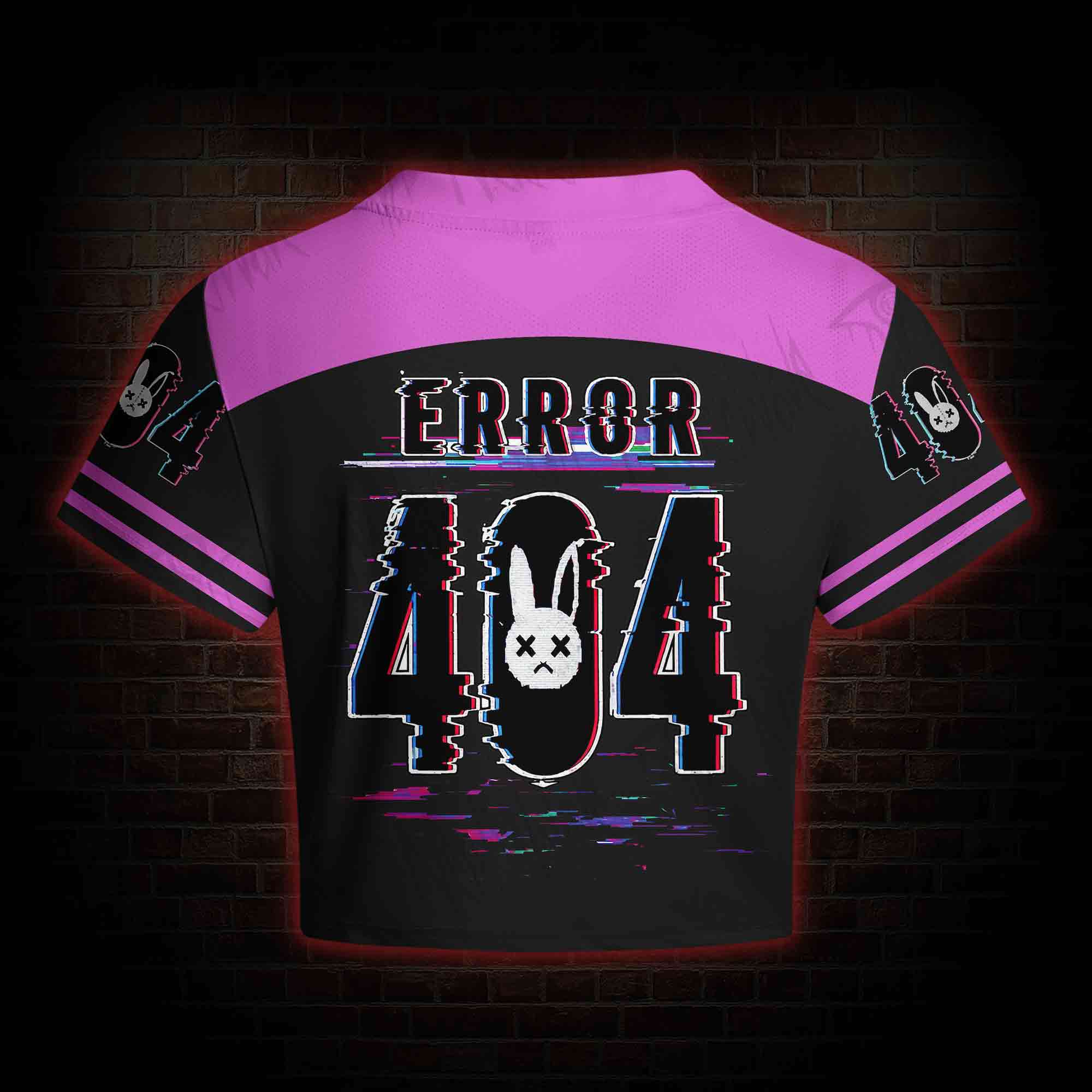 Error 404 Women's Cropped Mesh Jersey