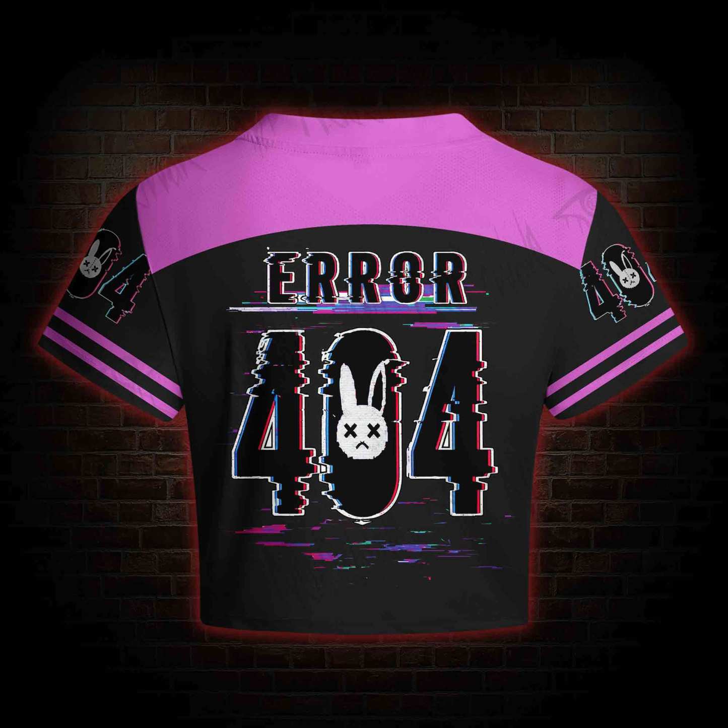 Error 404 Women's Cropped Mesh Jersey