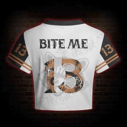 If I Ever Get Rabies Women's Cropped Mesh Jersey