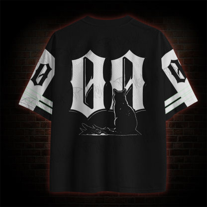 Cat I Do Not Think Therefore I Do Not Am Mesh Jersey