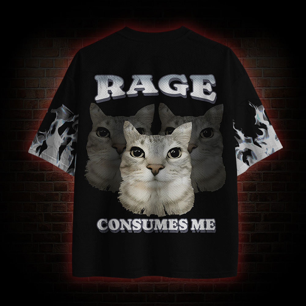 Rage Consumes Me Cat Mesh Jersey