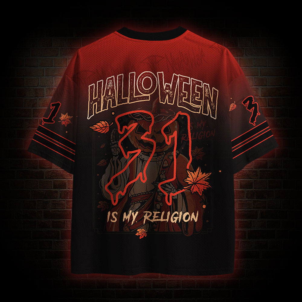 Halloween is My Religion Mesh Jersey