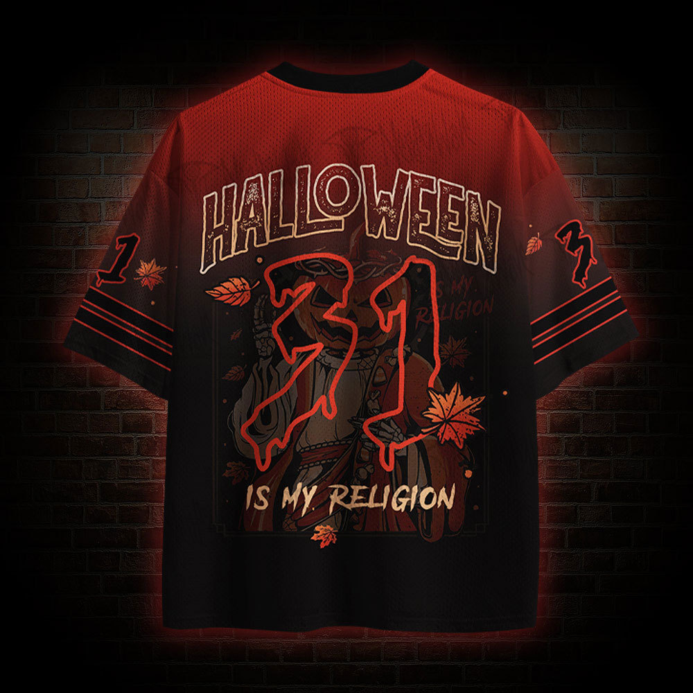 Halloween is My Religion Mesh Jersey