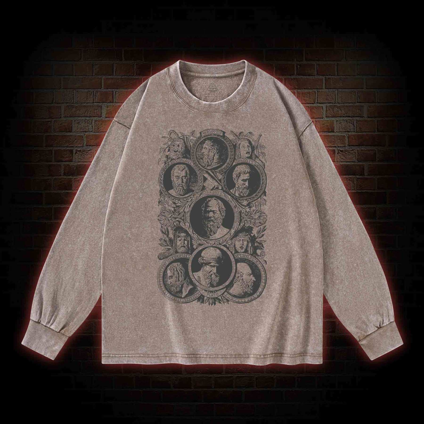 Greek Philosophers Washed Long-Sleeve T-shirt