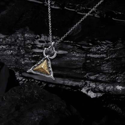 All Seeing Eye Triangle Pendant Necklace