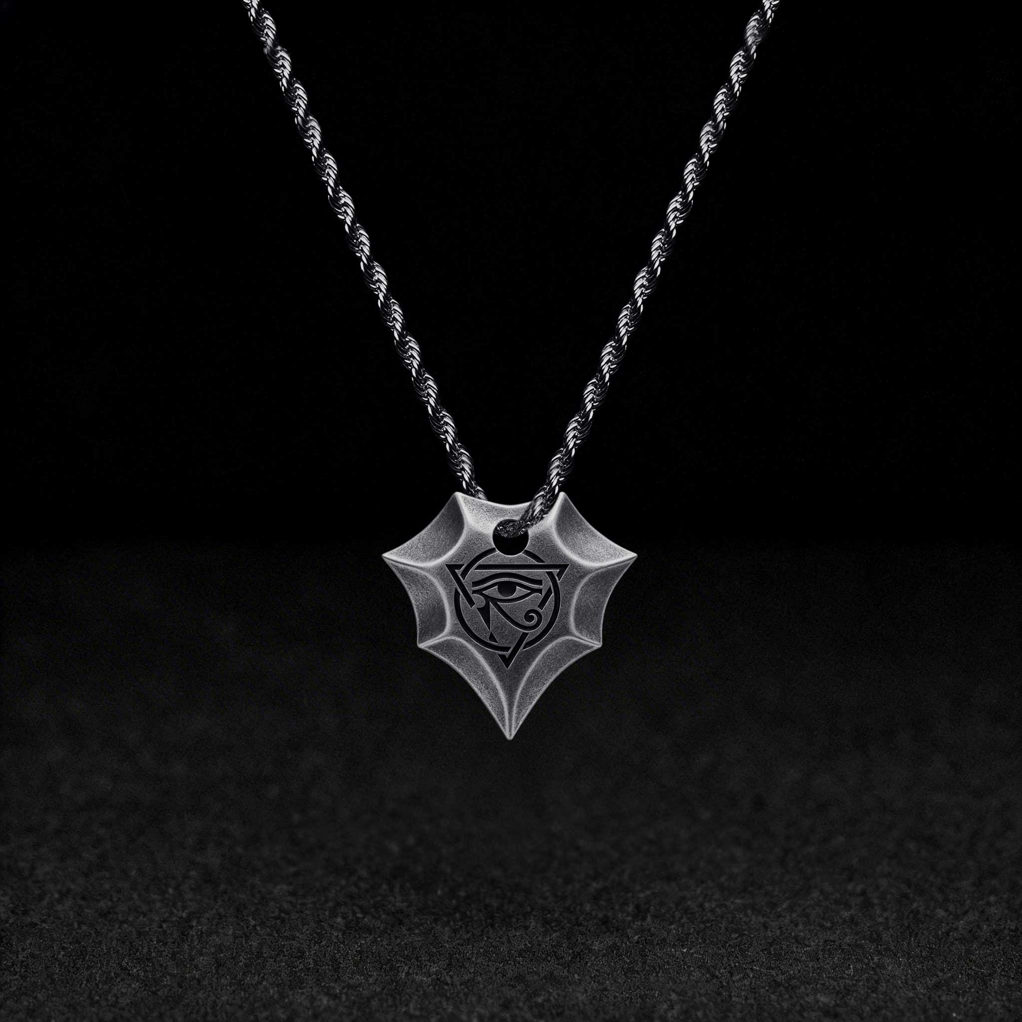 Spiked Shield Necklace