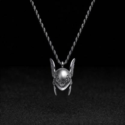 Winged Helmet Necklace