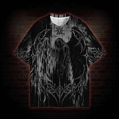 Grunge Thorn Fallen Angel Eco Graphic T-shirt