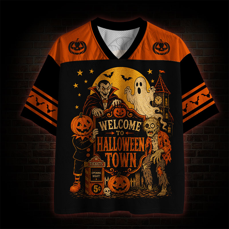 Welcome to Halloween Town Mesh Jersey
