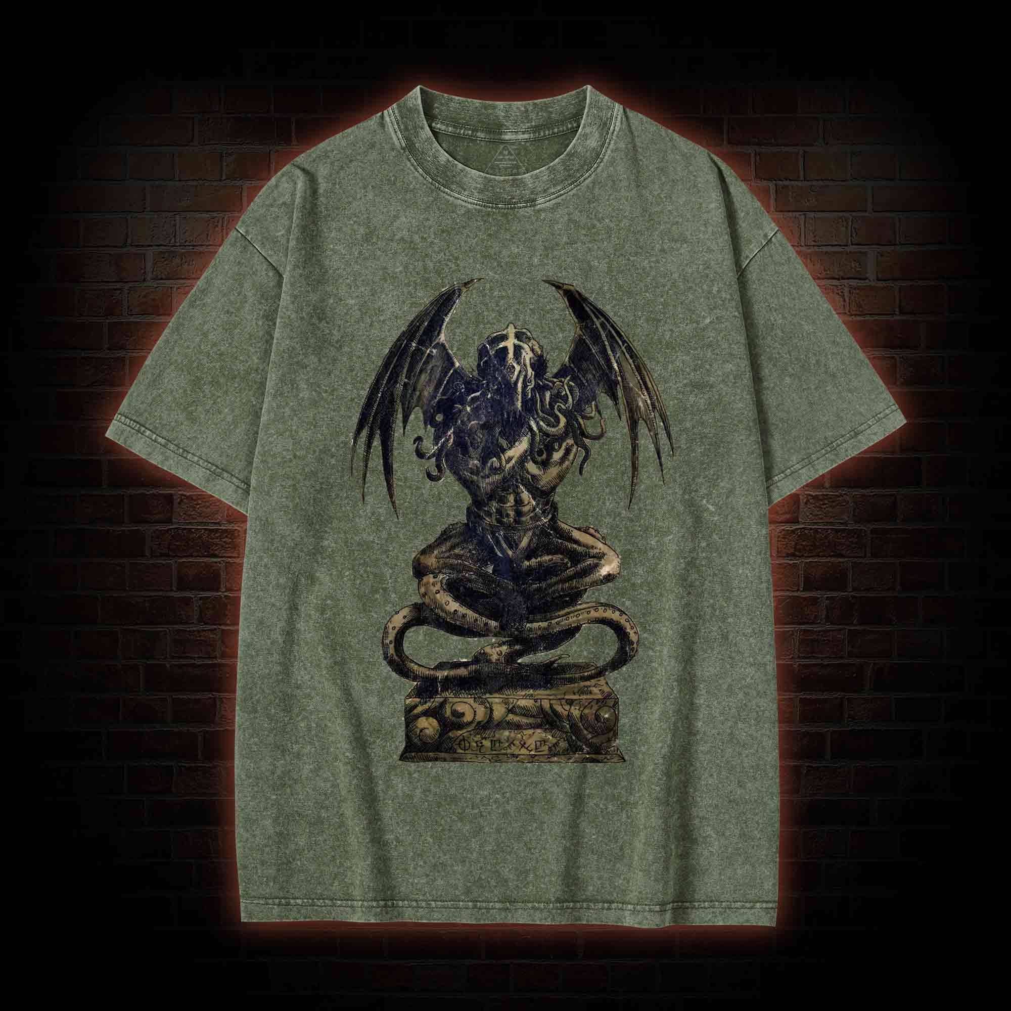 Cthulhu Idol Washed T-shirt