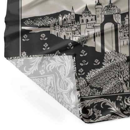 Medieval Castle Square Scarf