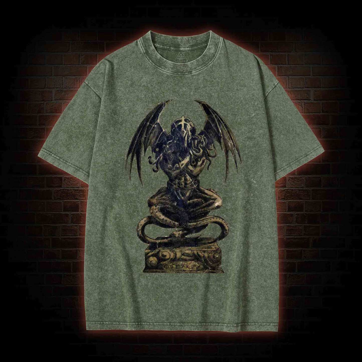 Cthulhu Idol Washed T-shirt
