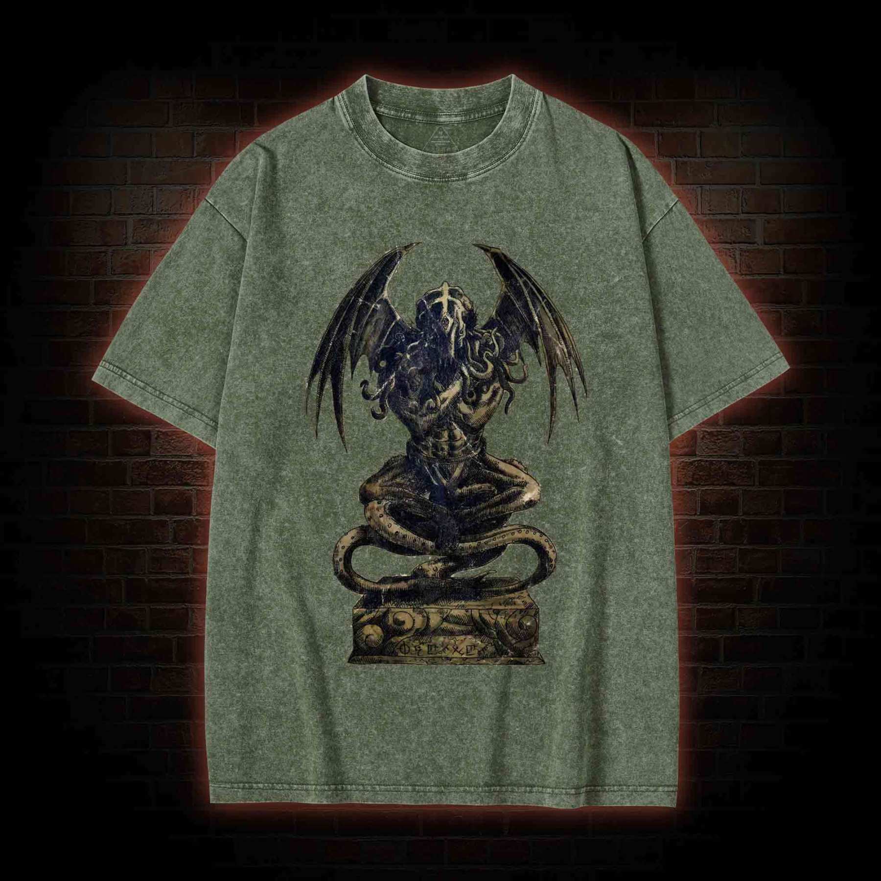 Cthulhu Idol Washed T-shirt