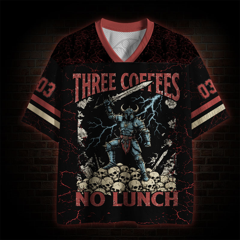 Three Coffee No Lunch Mesh Jersey