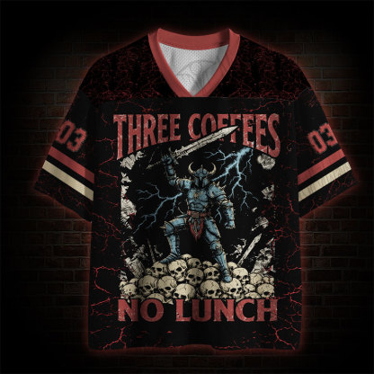 Three Coffee No Lunch Mesh Jersey