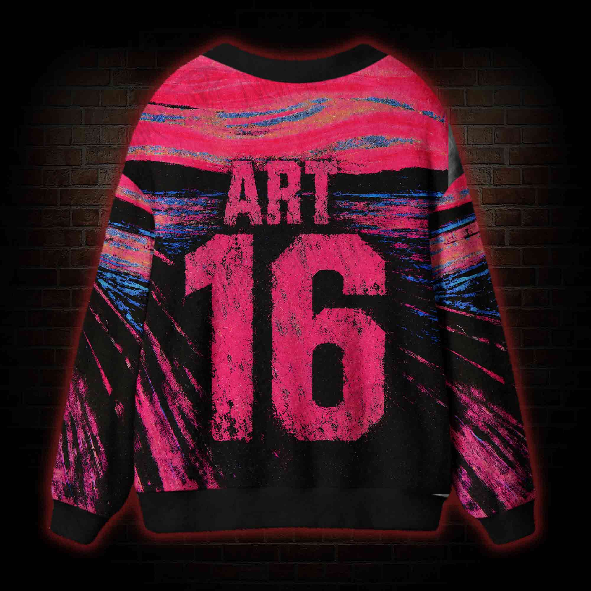 Art 16 Clown Cardigan Sweater