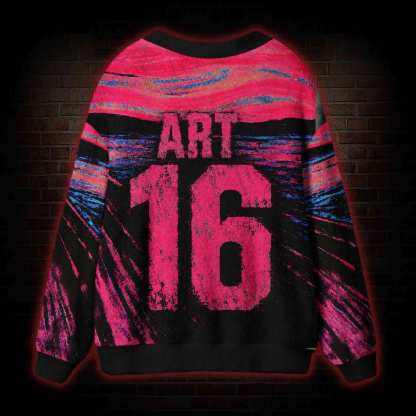 Art 16 Clown Cardigan Sweater