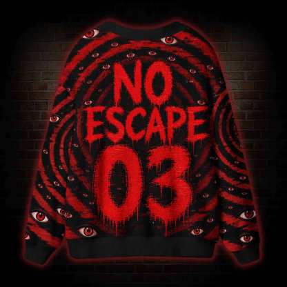 No Escape Anime Horror Swirl Cardigan Sweater