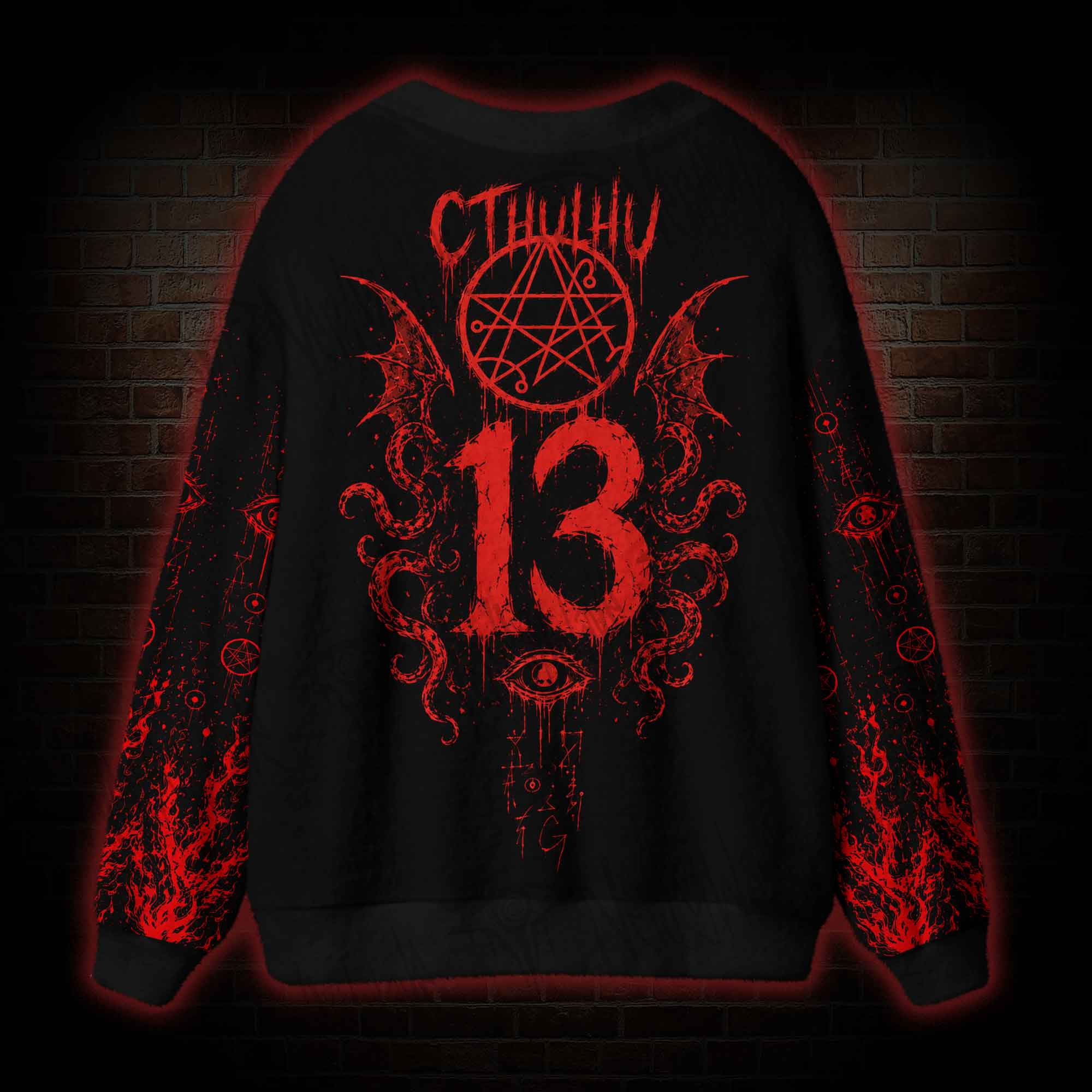 Cthulhu Awakens Occult Cardigan Sweater