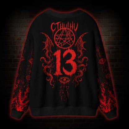 Cthulhu Awakens Occult Cardigan Sweater