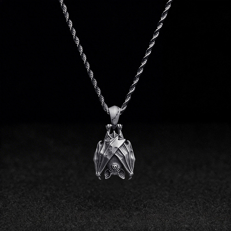 Hanging Bat Pendant Necklace