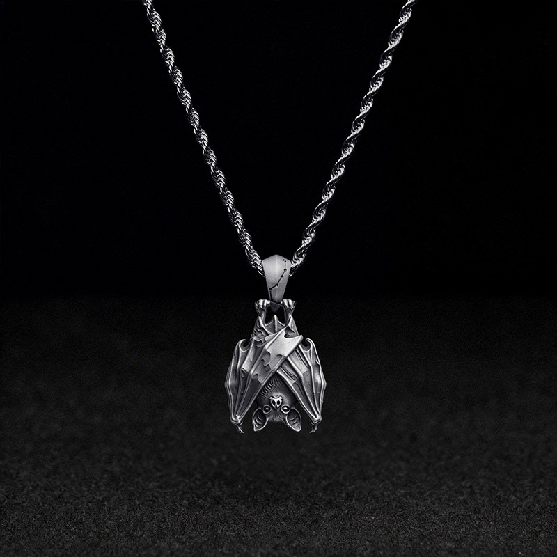 Hanging Bat Pendant Necklace