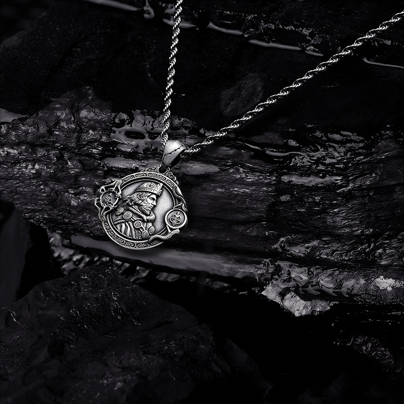 King Coin Medallion Necklace