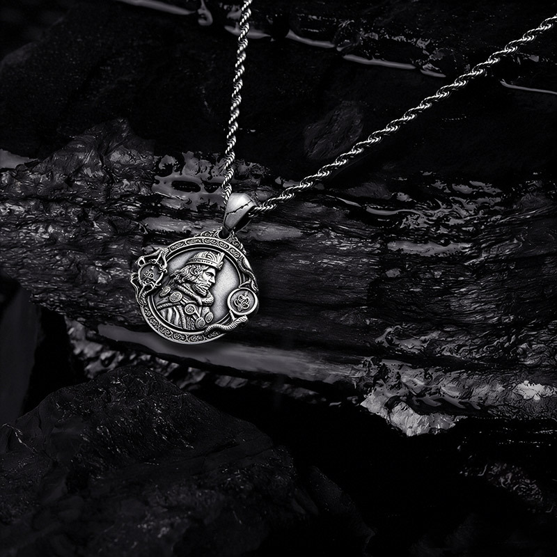 King Coin Medallion Necklace