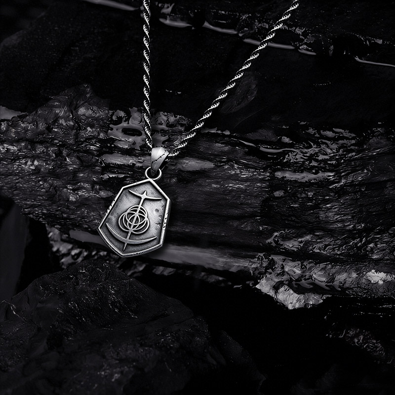 Geometric Ring Signet Pendant