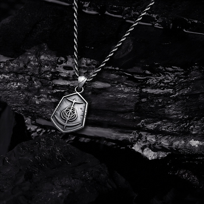 Geometric Ring Signet Pendant